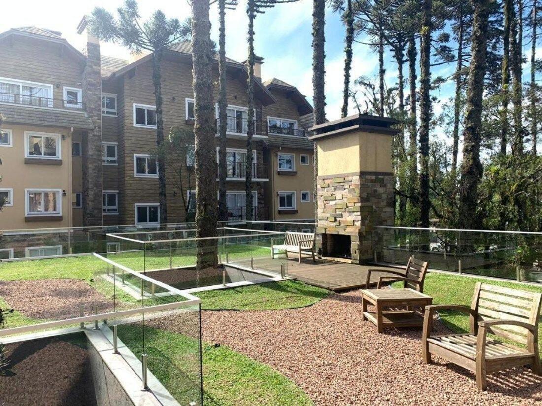 103/3 Apto Com Piscina Aquecida Gramado Kültér fotó